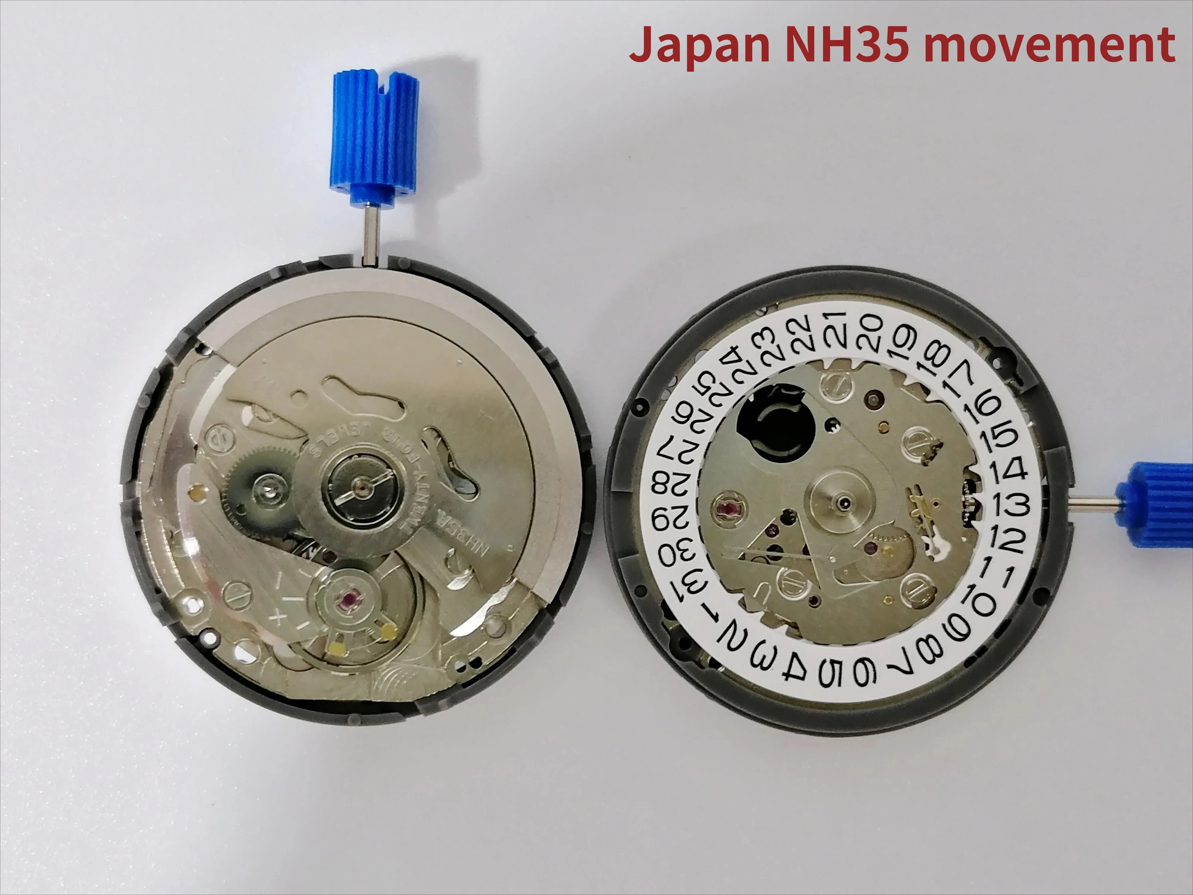 High precision Chinese made NH35 NH36 mechanical movement, single/double calendar, Japanese NH35/36 movement replacement parts image 3