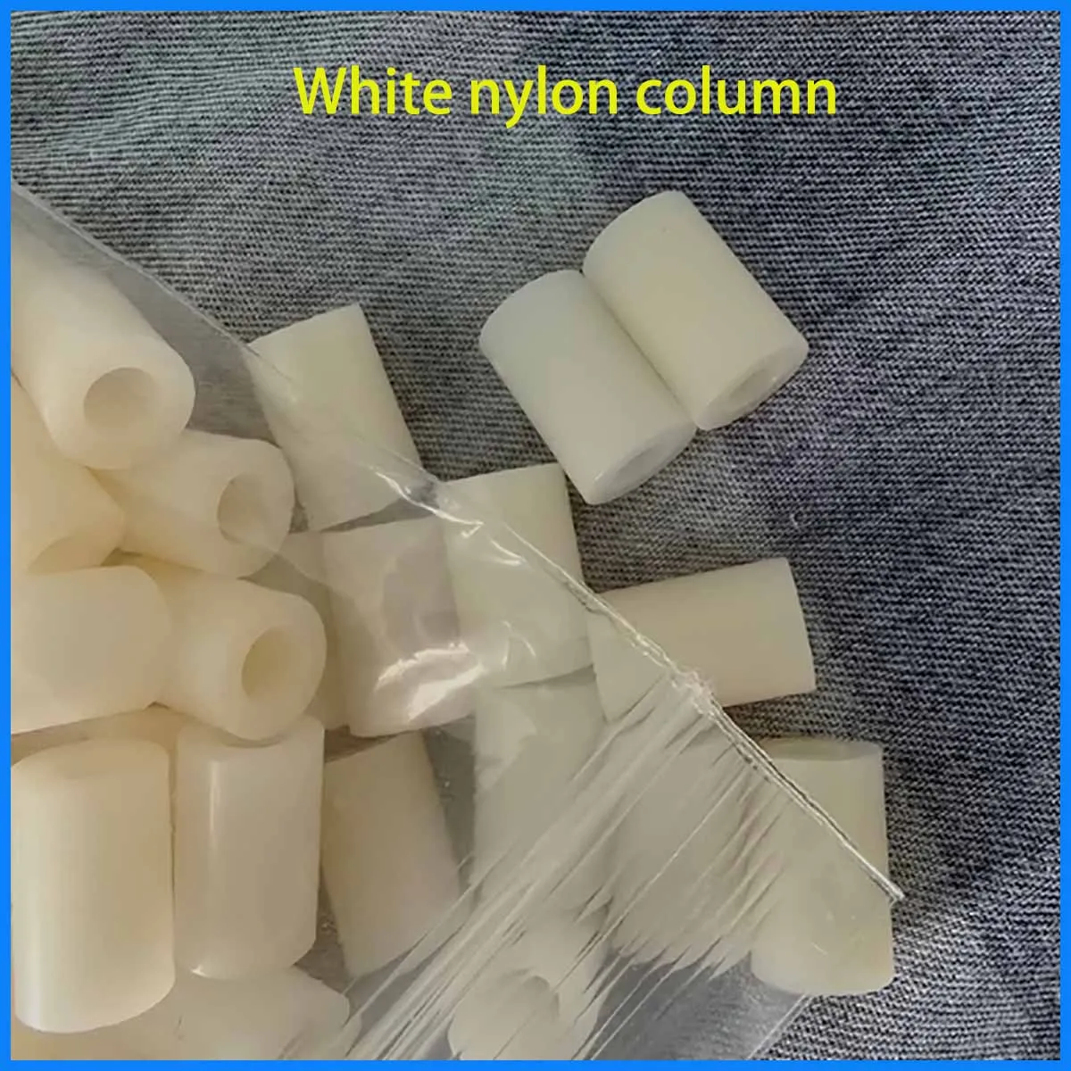 100/200/500PCS M2.5M3M4M5M7 Nylon Straight Through Column ABS Plastic Insulated Spacer Column Screw Sleeve