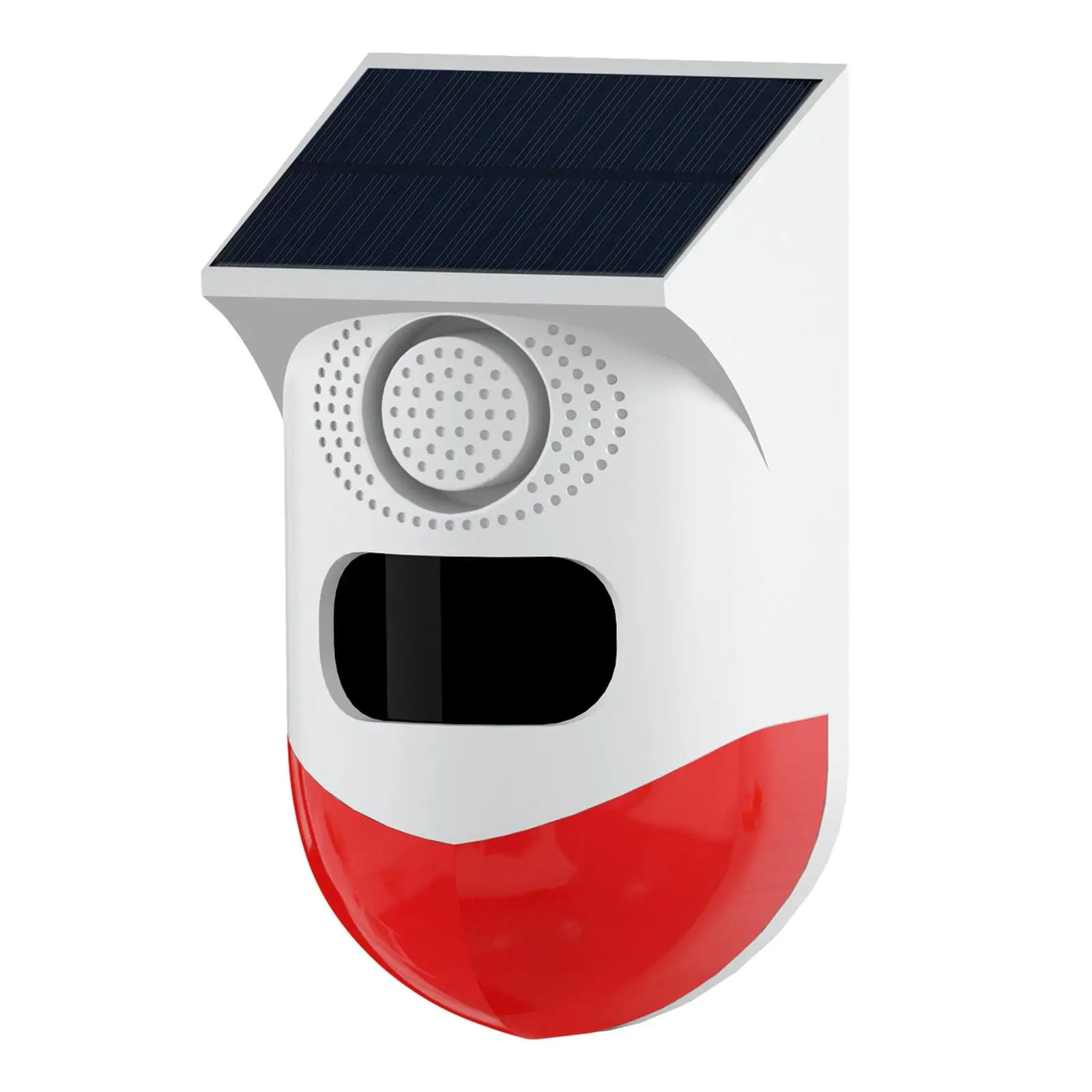 Solar Powered Alarm 120dB Solar Motion Sensor Alarm for Garage Outdoor Home