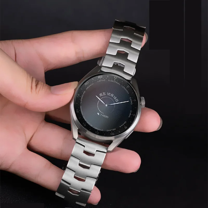 22mm Titanium Metal Strap For HUAWEI Watch 4 3/3Pro GT 2/2Pro 46mm GT2E Bracelet Wristband For Amazfit GTR 47mm Samsung Watch 3