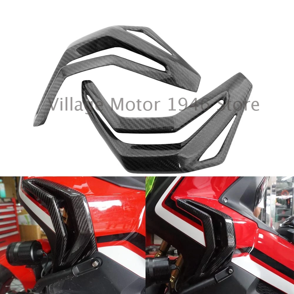 

For Honda X-ADV XADV X ADV 750 2017 2018 2019 2020 New Black Carbon Fiber Front Side Air Duct Covers Motorcycle Accessory