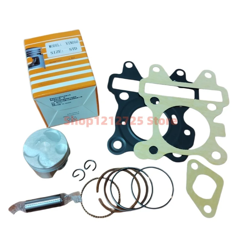

Suitable for Yamaha VINO50 GEAR50 EVO2 5ST VOX50 piston ring VINO 50cc piston 38mm 10mm pin