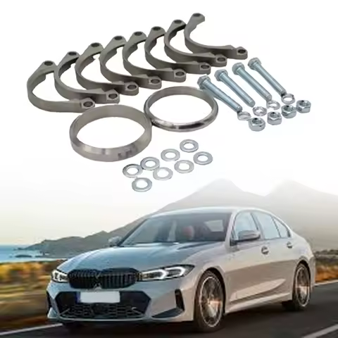 Exhaust Flange Muffler Back Box Repair Rusted Flange Clamp 18107831783 Wear Resistant Premium Replacement for BMW M3 E46