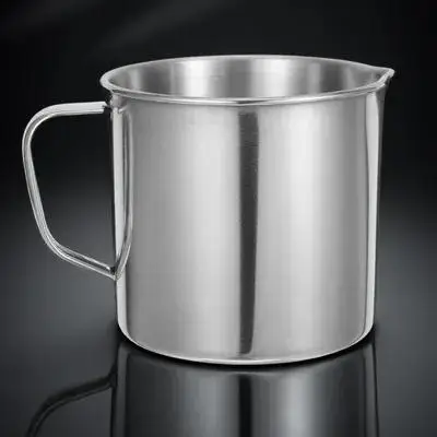 

Steel Lab Cup Measuring Beaker Stainless Dishwasher Small Cups for Liquids Work Laboratory