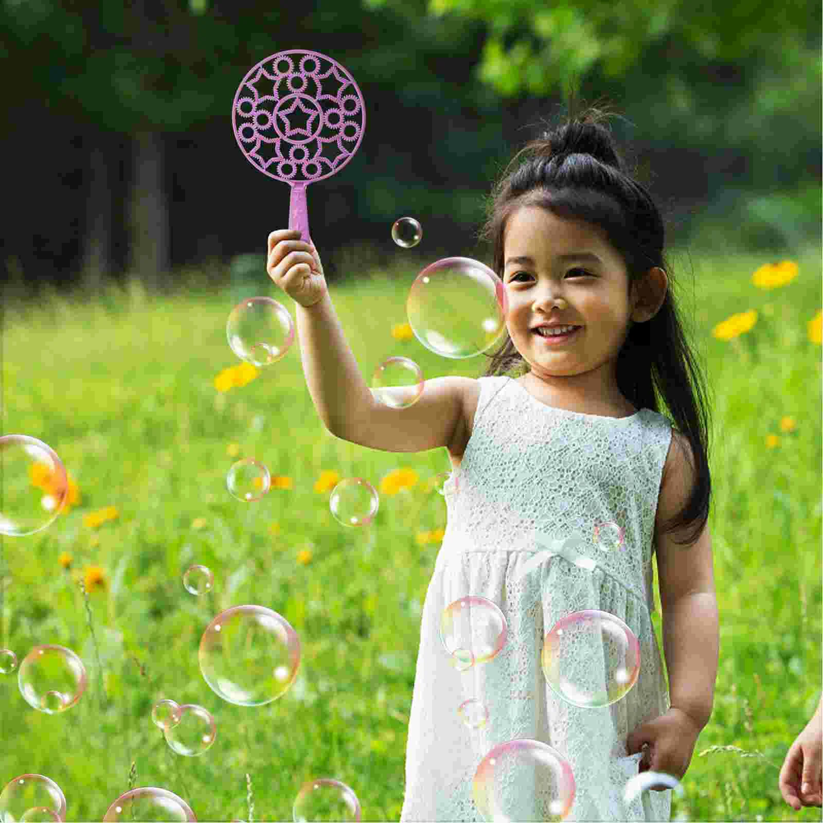 Juego de herramientas de burbujas de 20 Uds., juguetes para actividades al aire libre, varitas grandes para niños, burbujas que soplan de verano, herramientas de plástico para hacer niños grandes