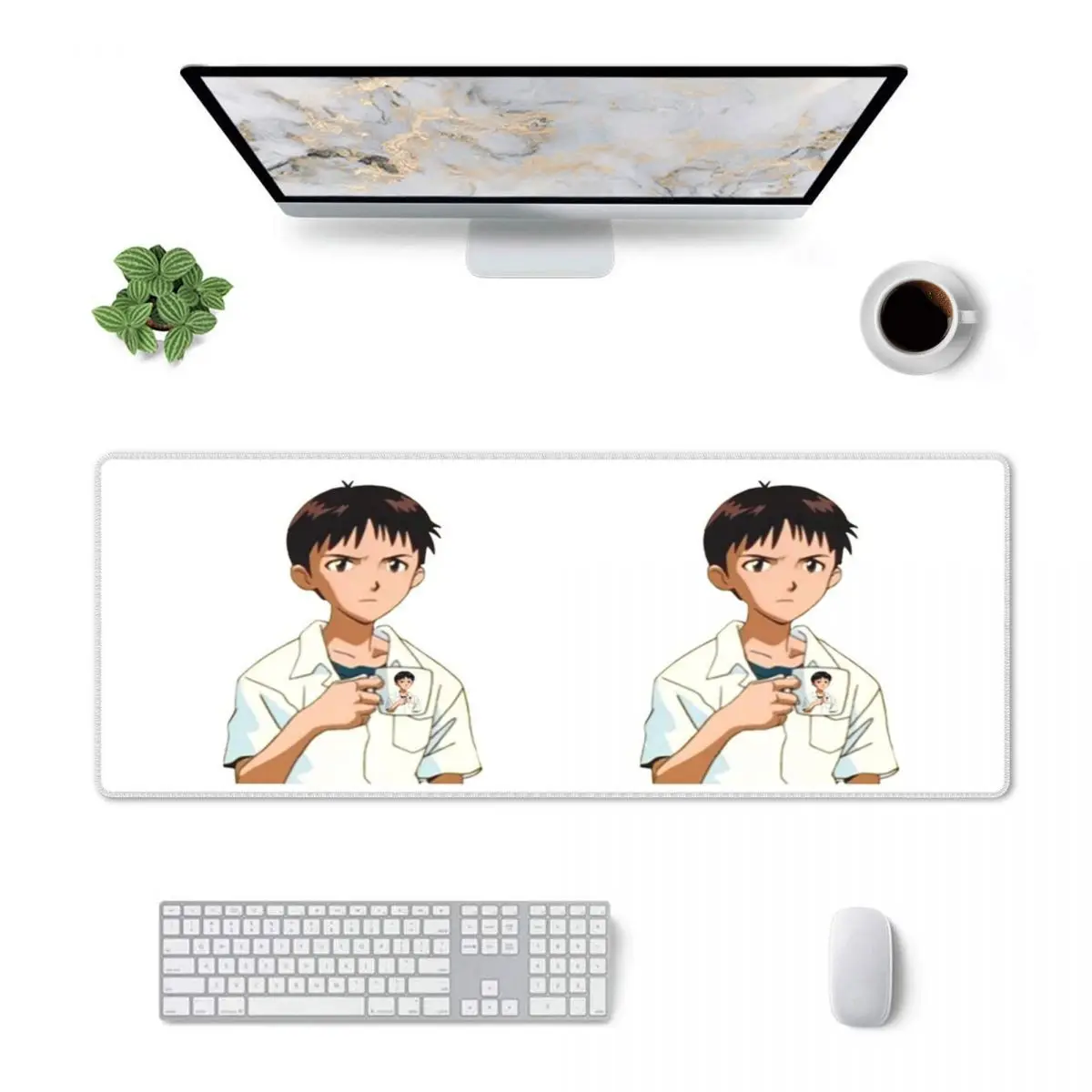 Large Mouse Pad Cup Of Shinji Gamer PC Laptop Mats Keyboard Carpet Computer Gaming Office Accessories Desk Mat