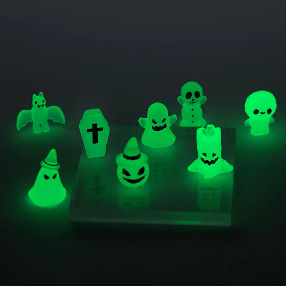 

8 Pcs Decorations Luminous Ornaments Halloween Décoration Indoor Cute Tabletop