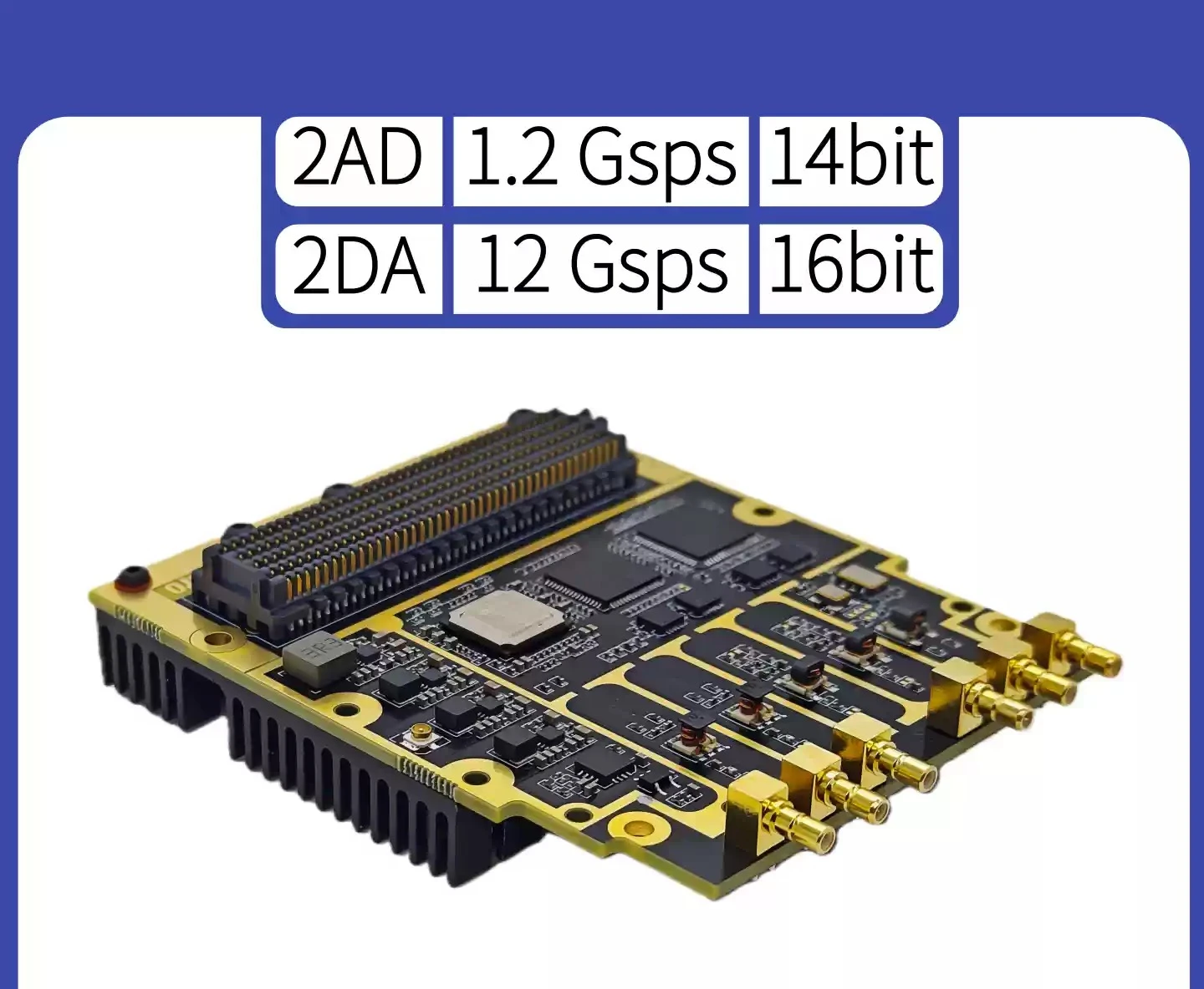 For Intermediate Frequency RF Acquisition-transmit, High Speed ADDA, 1.2G + 12G, AD9695 + AD9173, FMC Daughter Card
