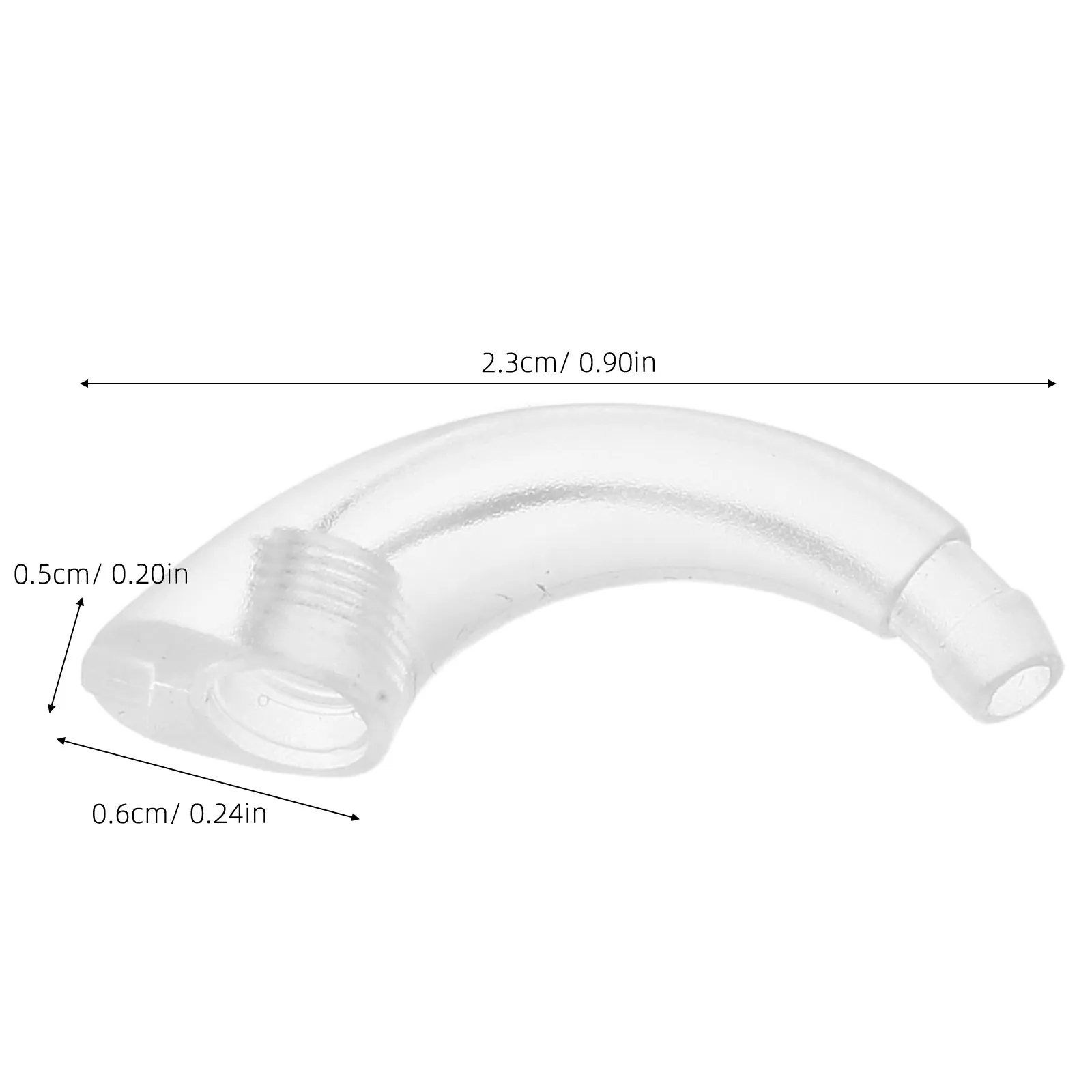 Hearing Aid Replacement Transparent Plastic Ear Hook Reliable Accessories for Maintenance Repair Compatible with Behind-The-Ear