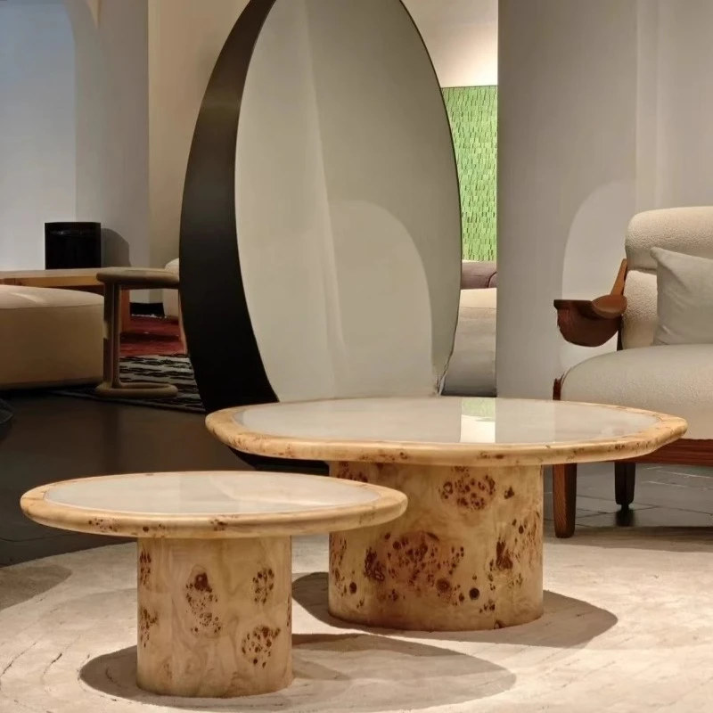 

/Современный декор журнального столика Japandi, европейский скандинавский роскошный журнальный столик, японский гнездовой столик Mesa De Centro Sala, мебель для дома