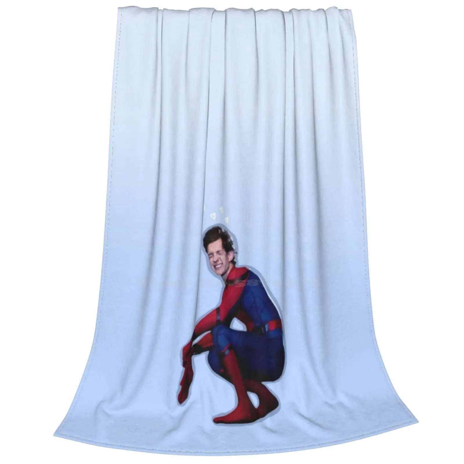 Tom / Peter W Hearts Super Warm Soft Blankets Throw On Sofa/Bed/Travel Homecoming Peter Parker Tom Holland image 3
