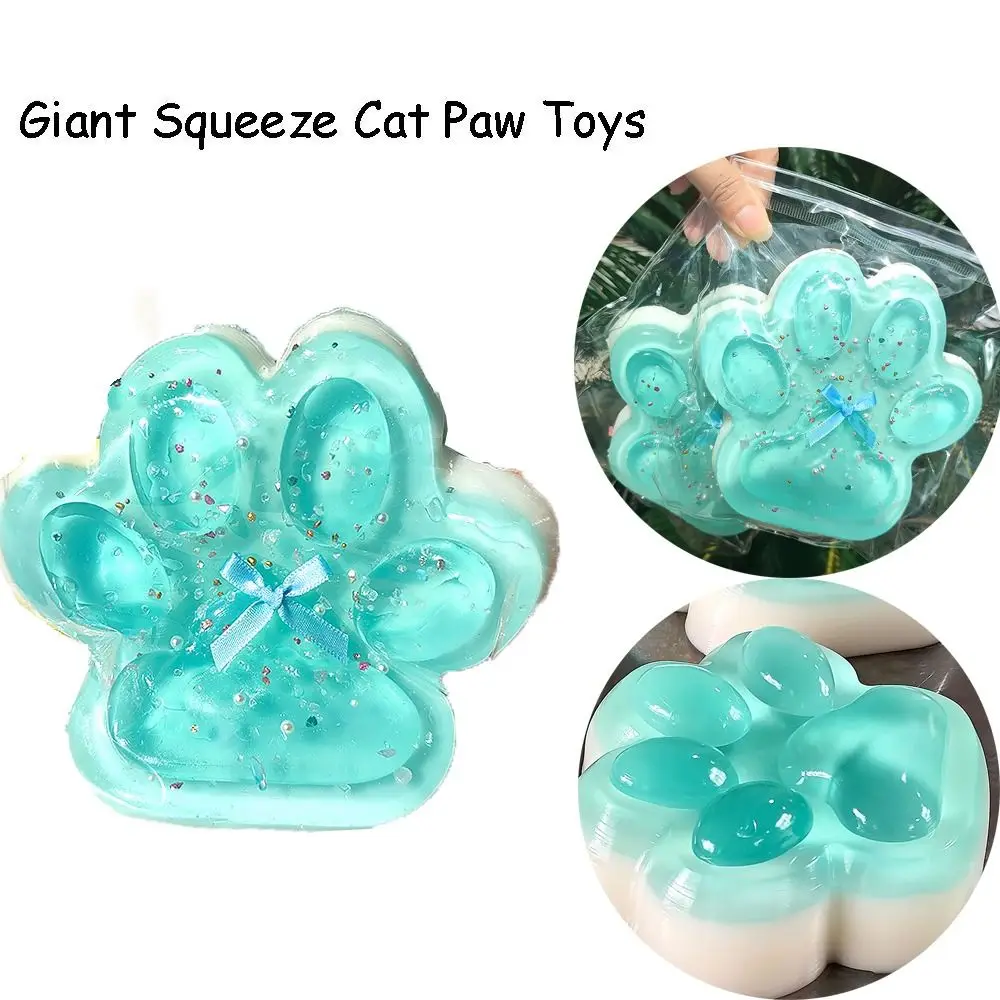 Gifts Giant Squeeze Cat Paw Toys Soft Sticky Pinching and Decompressing Toy Abreact Relief Relax Toys