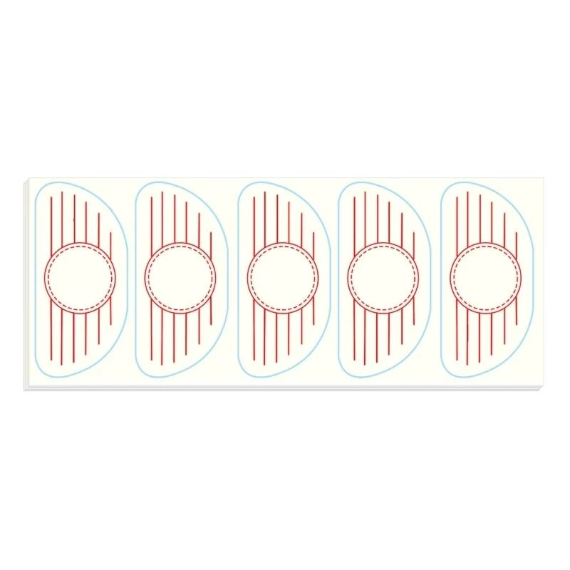125pcs Swing Tape Golf Impact Tape Labels for Woods Irons Putters Golf Club Impact Sticker Golf Training for Practice