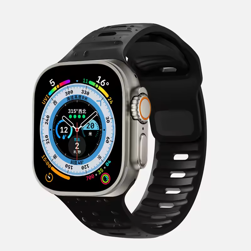 Strap For Apple Watch Band 49mm 44mm 45mm 41mm 40mm 42mm 38mm Soft Silicone sport Bracelet iwatch Serise 8 7 SE 6 5 9 Ultra 49mm - Image 9