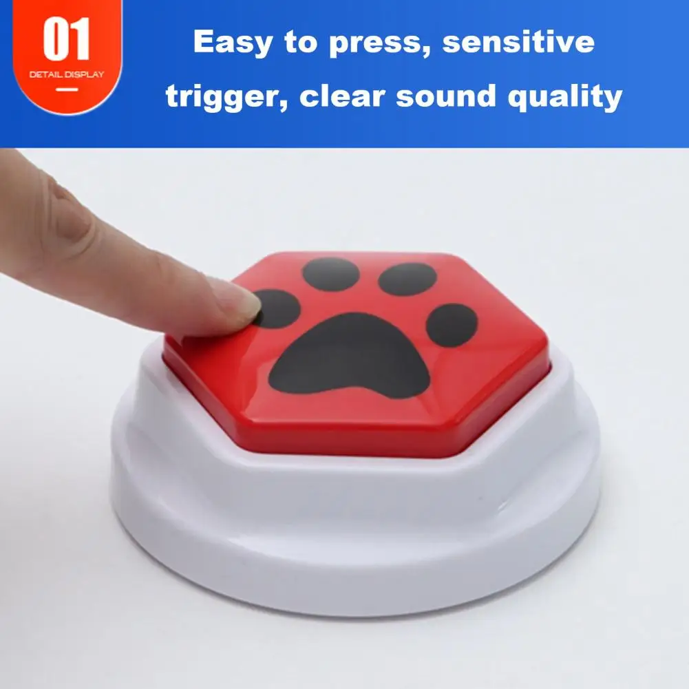Long-lasting Pet Plaything Dog Communication Button Training Set Pet Speaking Buttons for Dogs Repeatable for Fun for Pets