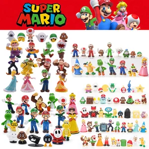 8-48 Buah / Set Figur Super Mario Bowser Putri Luigi Permainan Kartun Koleksi Semua Bintang Mainan Boneka Model Kawaii untuk Hadiah Anak-anak 10 game super mario penjualan terbaik - №