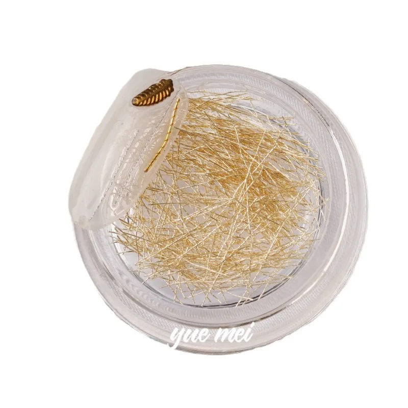 Versatile Color Gold Silver Thread Nail Art Painted Metal Thread Hook Line  Fine Thread Texture Phototherapy Nail Jewelry