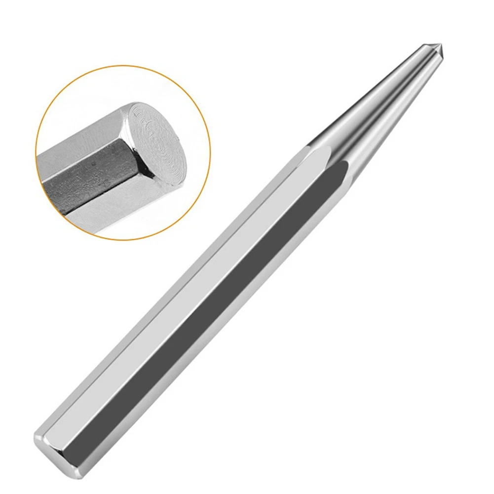 Punch Positioner Punching Tip Silver Chrome Alum Alloy Steel Punch Bright Chrome Center Drilling Hole Drilling High Quality