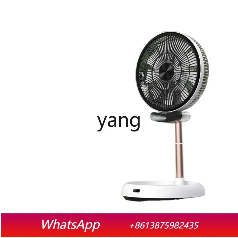 LH  folding electric fan desktop home light sound outdoor camping portable retractable storage