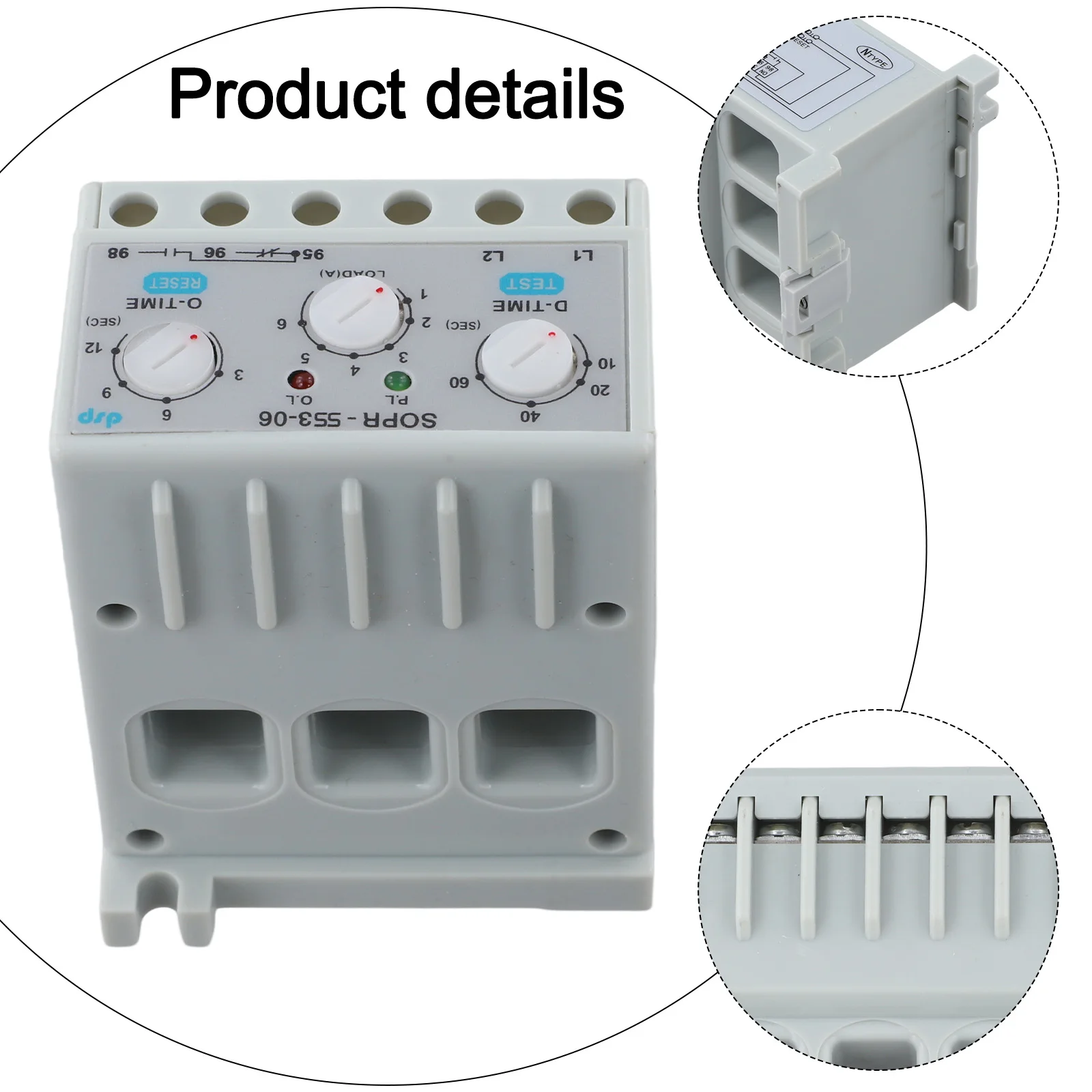 Industrial Grade Electronic Overload Relay SOPR for ss3 220V with Ammeter Function and Actual Current Identification