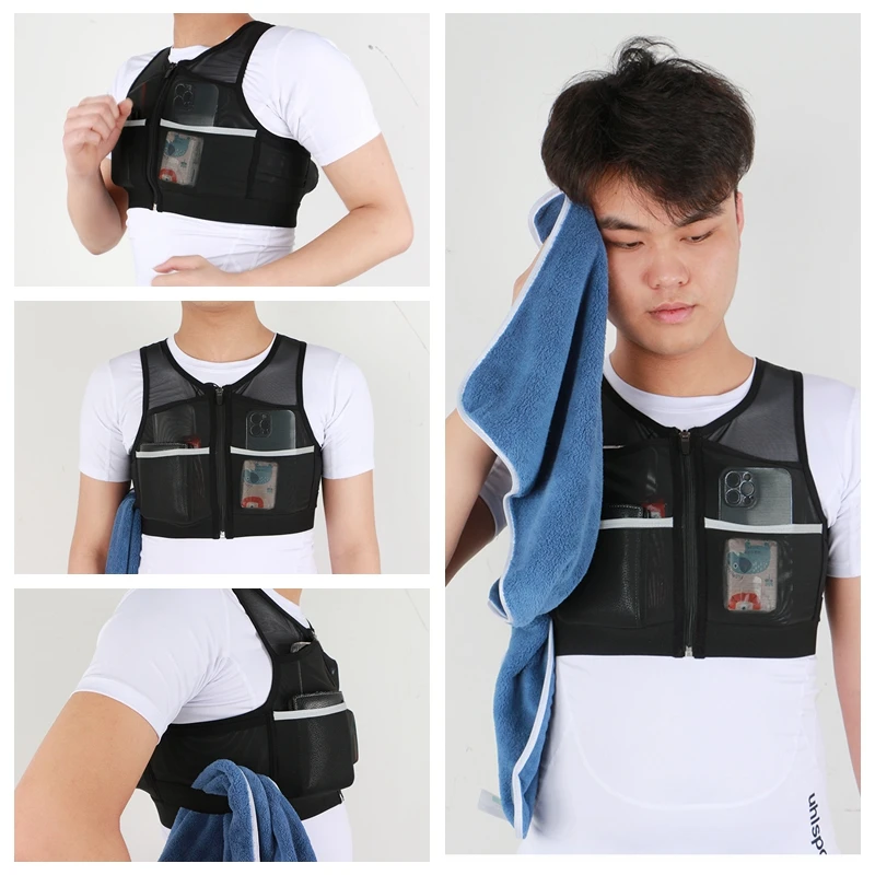 Cross-Country Running Backpack Phone Bag Multi-Functional Ultra-Light Water Bottle Outdoor Sports Shoulder Bag Marathon Vest Bag