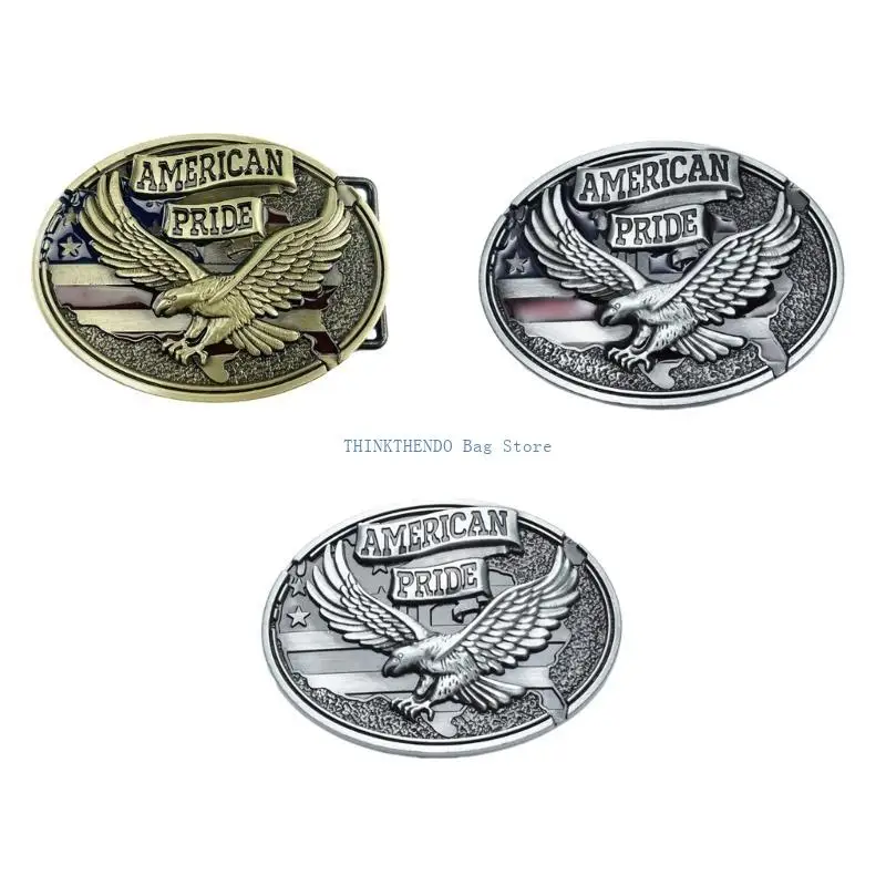 340D العتيقة قبعات رعاة البقر الغربية حزام أبازيم للرجال محفورة النسر جمع الزي غير الرسمي صور الدعائم النسر النقوش #4