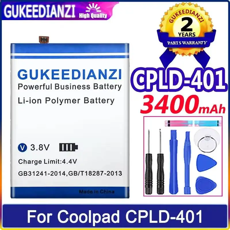 Mobile Phone Battery High Compatibility Reliable Power Supply 3400mAh For Coolpad Cpld-401