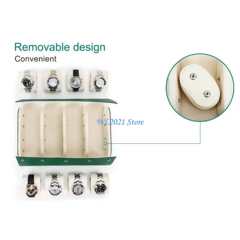 G5GC Watch Holder Keep Your Watches Safe and Organized Roll Watch Case