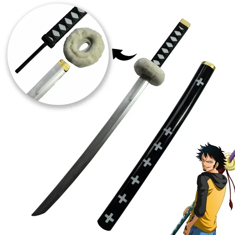1:1 Cosplay Roronoa Zoro Anime Katana Syodai Kitetsu arma samurái cuchillo Katana seguridad PU juguete para regalo espada arma 72cm