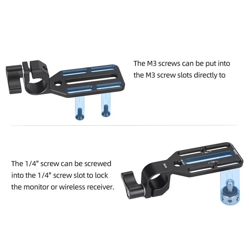 ABZW 15 mm Stangenklemmadapter mit Montageplatte für DJI Focus Pro Lidar für Monitor, drahtloser Sender, Empfänger