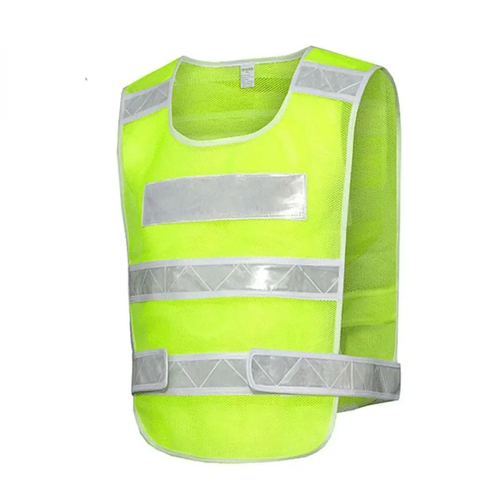 Chaqueta sin mangas Chaleco reflectante Ropa de trabajo de alta visibilidad Chaleco de seguridad Chaleco de tráfico universal de malla para mujeres y hombres que caminan