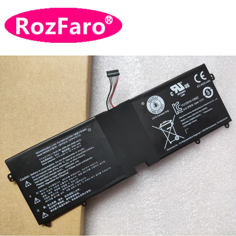 RozFaro LBP7221E LBM722YE Battery For LG Gram 13Z940 13ZD940 13Z950 14Z950 14ZD950 14Z960 15Z950 15ZD950 15Z960 15ZD960 15Z975