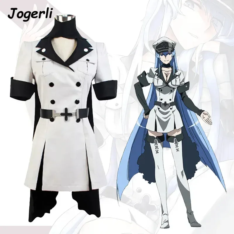 

Jogerli Anime Akame Ga Kill Esdeath Empire Cosplay Costumes General Apparel Full Set Uniform Outfit Costume Halloween Clothc;8,k