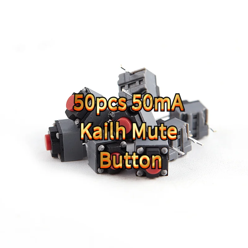 

50pcs 50mA (A) Kailh Mute Button 6*6*7.3 Silent Switch Wireless Mouse Button Micro Switch