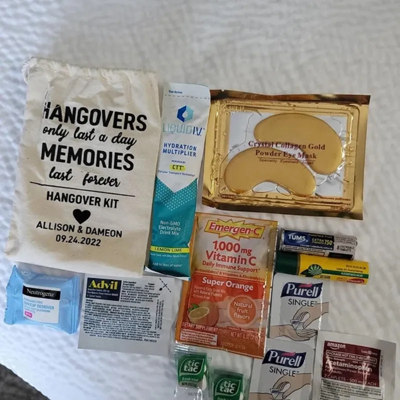 20 قطعة فقط في أكياس كيسو - أكياس مجموعة أدوات التعليف - طباعة مخصصة للحفلات - حقيبة أكياس برباط