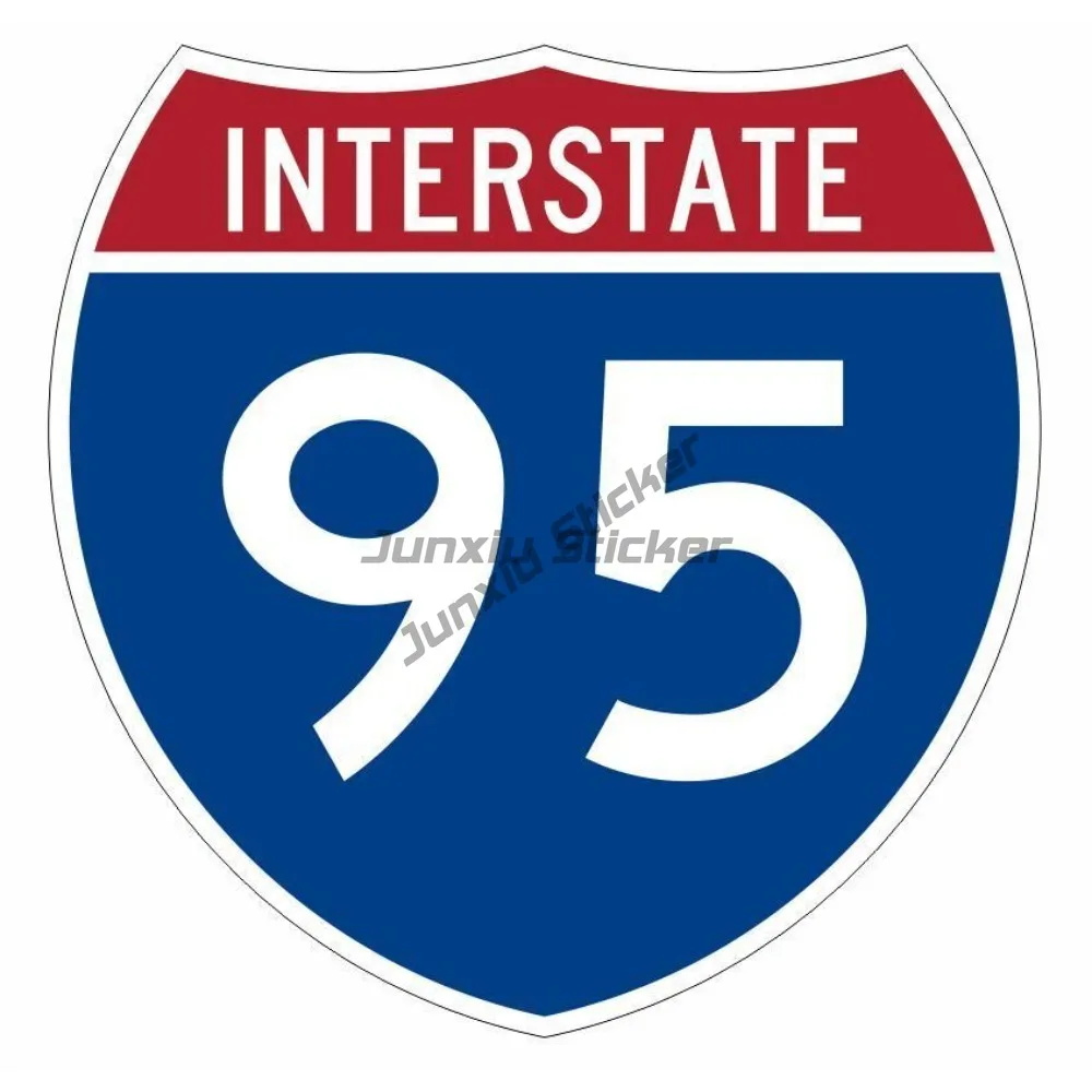 

Interstate 95 Sticker Car Sticker Vinyl Self-adhesive Decal Waterproof Sun Protection
