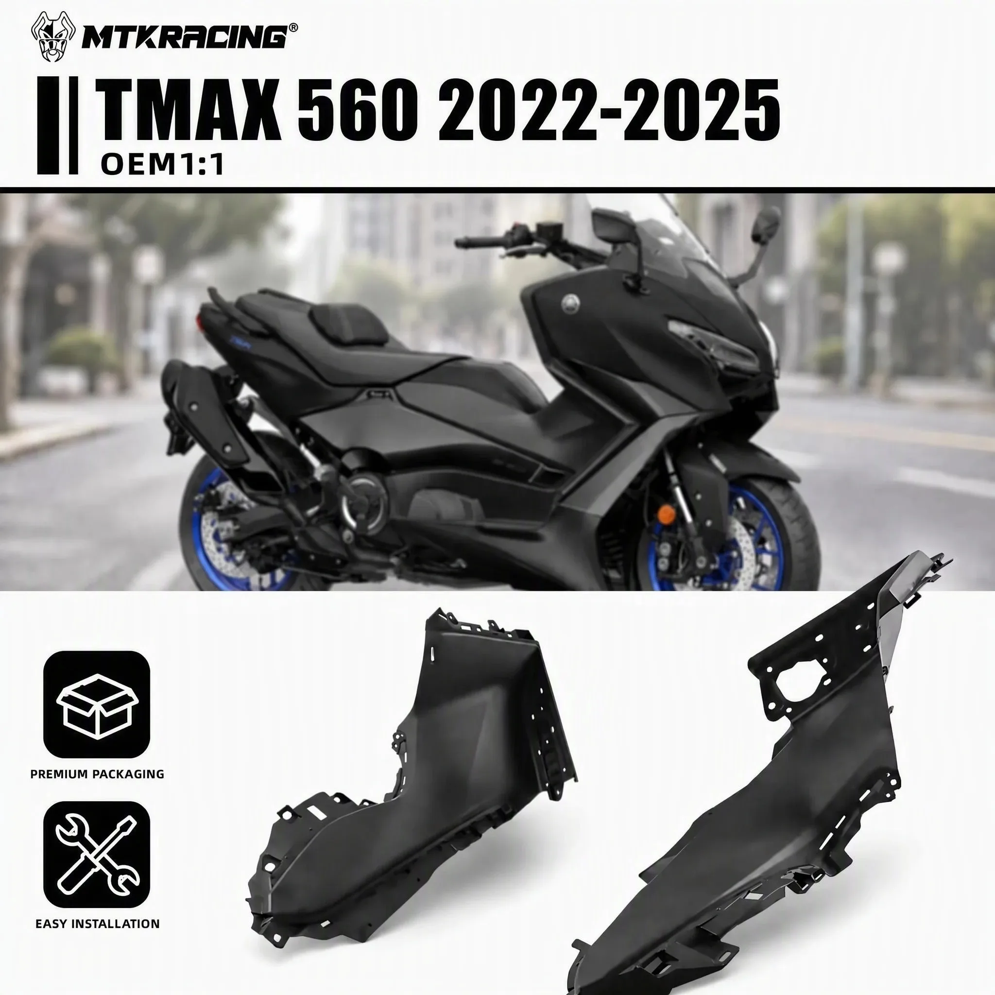 ABS Plastic Side Panels for Yamaha TMAX 560 2022-2025