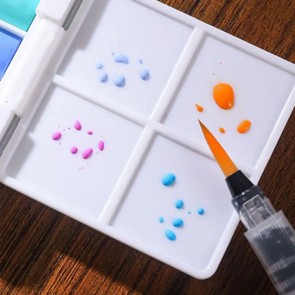 Professional Solid Watercolor Paint Set with Painting Brush Drawing Watercolor Pigment Kit 20 Colors Portable DIY Painting Kit