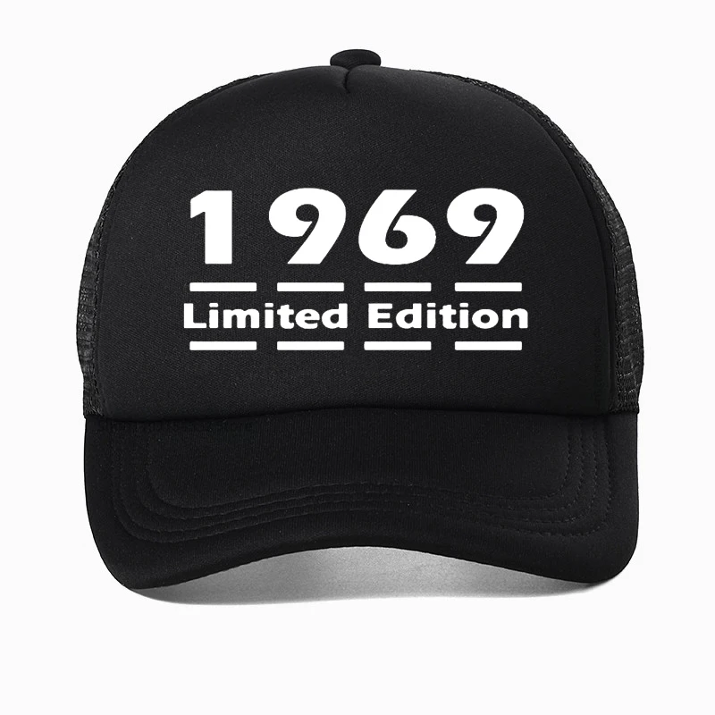 Men Limited Edition 1969 Mens Baseball Cap 13 Colours 50th Birthday gift Dad hat Summer Mesh Breathable Trucker hats Casquette