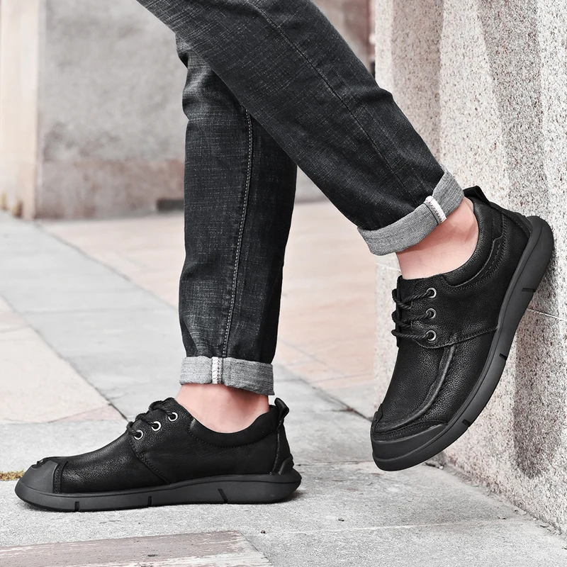 

Men's genuine leather shoes Gentleman retro British style Office or Business Hot selling suits and high-quality shoes Luxury