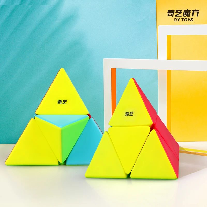 [Picube] QiYi 2x2 Pyraminx Speed Magic Cube Puzzle Toys for Children SpeedCube Pyramid 2x2x2 Puzzle Shaped Cubo Magico Packing