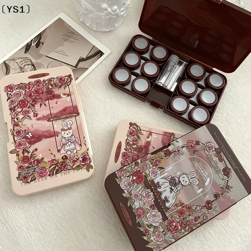 〔YS1〕6 Pair Contact Lens Case  - Beauty Makeup Organizer recension och pris