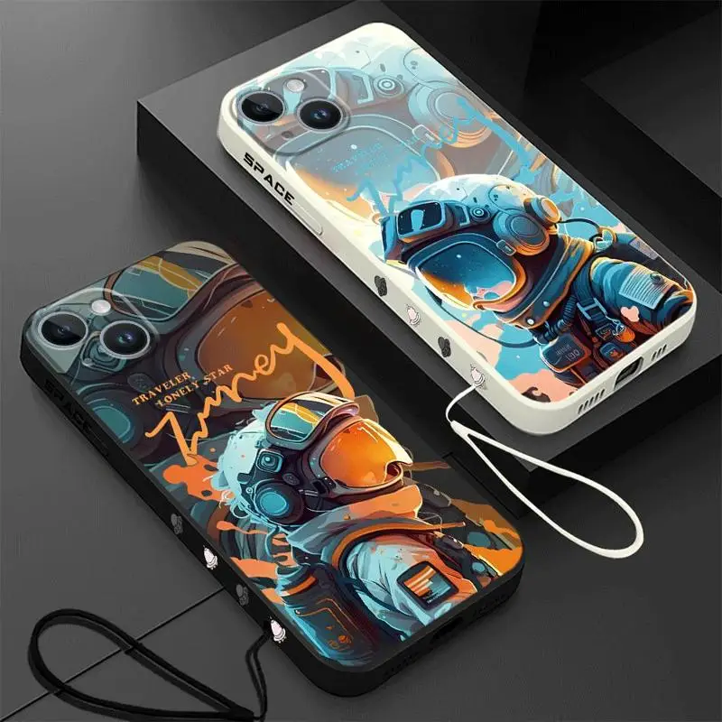 Luxury Space Astronaut Case for Xiaomi Poco F5 X3 NFC X3 Pro C40 M4 Pro X4Pro 5G X4NFC Silicone Cover Cases Soft