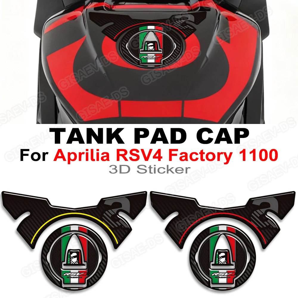 

Motorcycle For Aprilia RSV4 Factory 1100 Tank Pad Cap Grips Gas Fuel Oil Kit Knee Fairing Fender Covers Protection Stickers