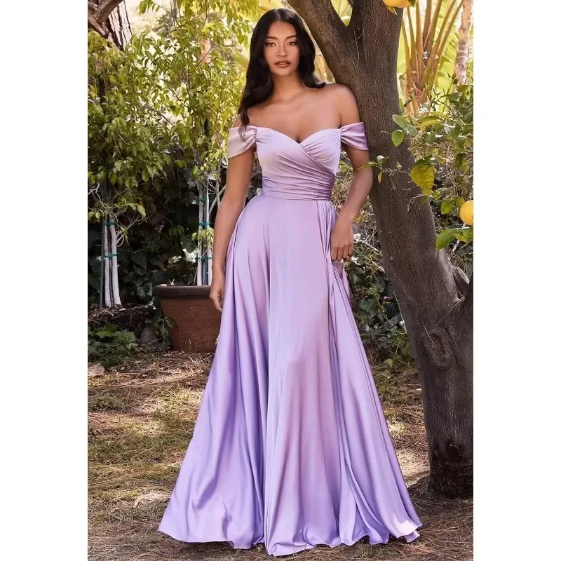 Wakuta Wakuta Sexy Bra Card Shoulder Pleated Dress Elegance Open Back Puff Dress Anniversary Banquet Dress Платье Свадебно