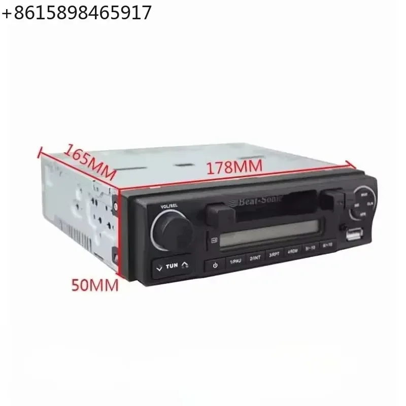 【Best-selling】Portable Retro USB SD Radio Car Player With Stereo And Cassette Capabilities