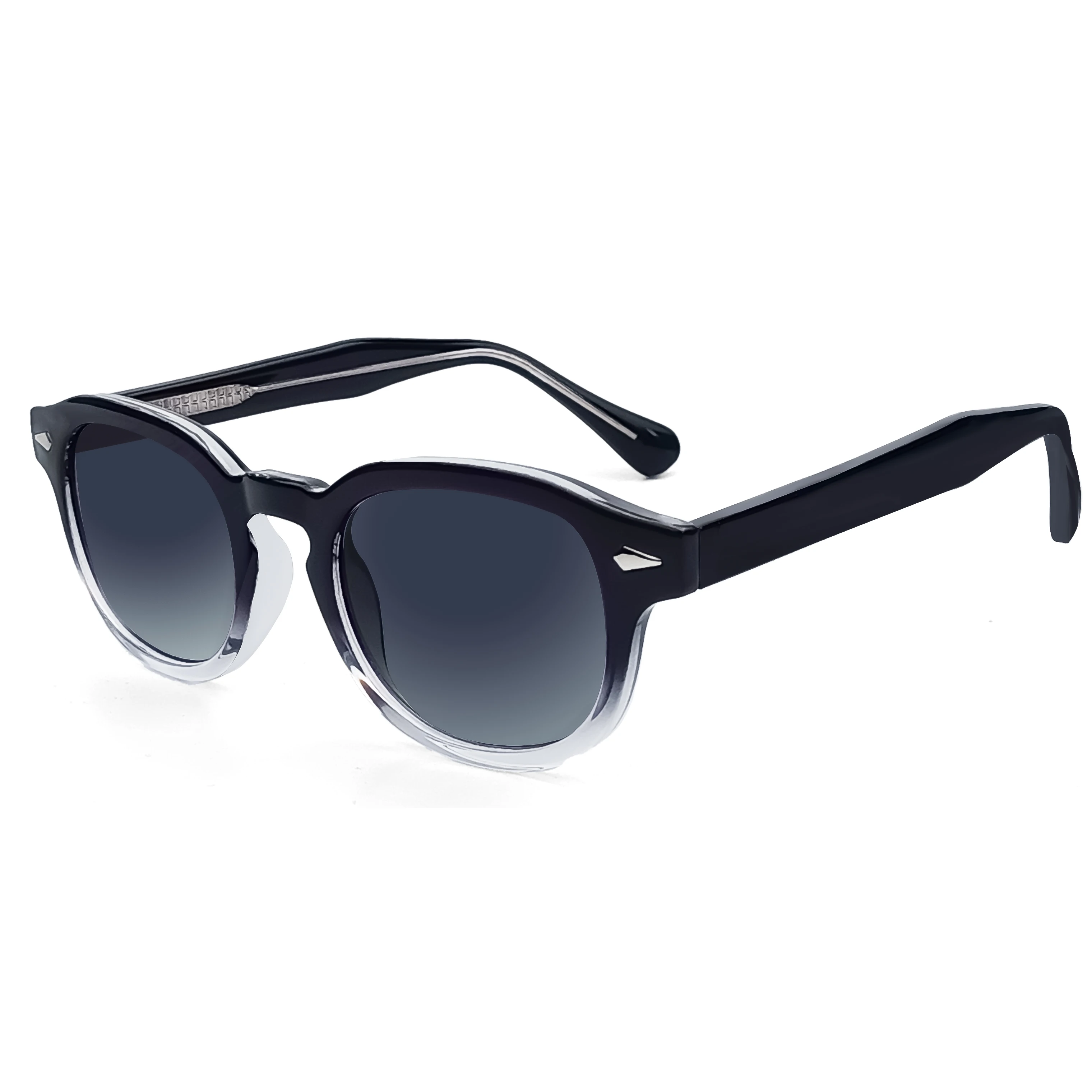 CATERSIDE Retro Runde Herren-Sonnenbrille Punk Propionsäure Pin-Bügel Luxus-Sonnenbrille Damen Sport Freizeit Party Eyewear UV400 – Detail 12