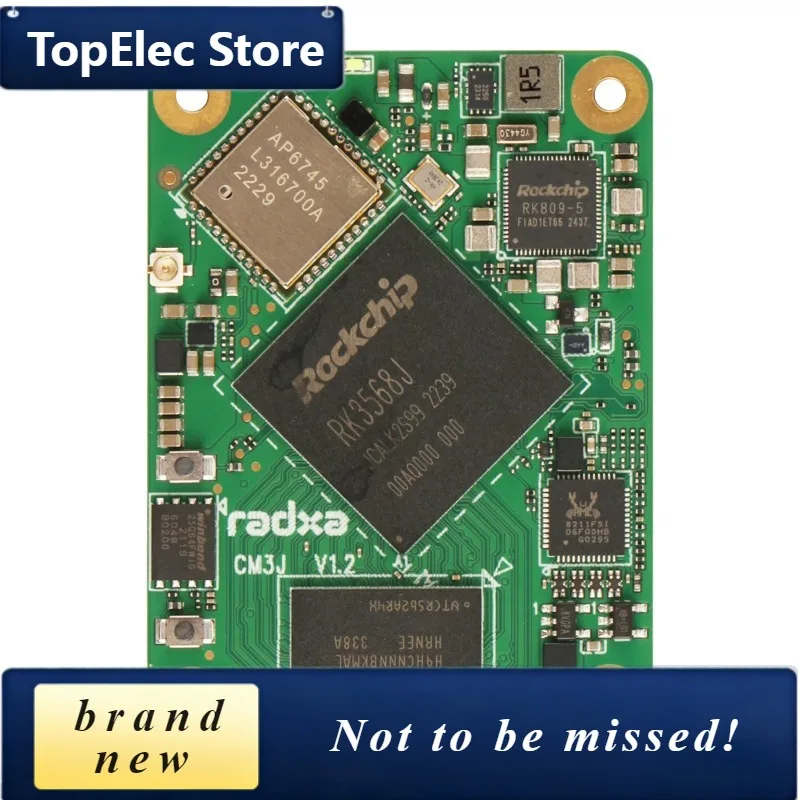 TElec CM3J RK3568J 4-core A55 CPU Industrial-grade Computing Module, Raspberry Pi CM4 Replacement