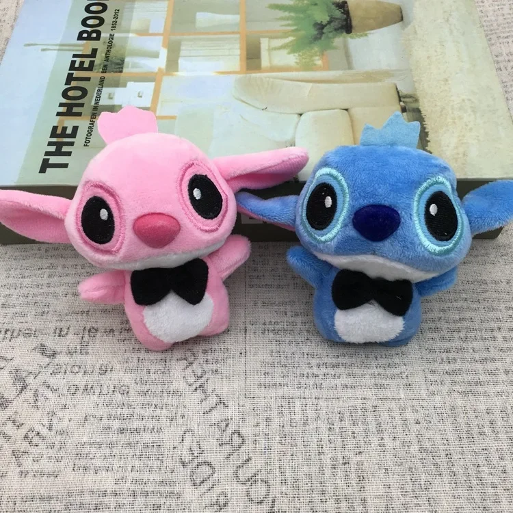 Disney Lilo y Stitch muñeco de peluche juguete ramo Stitch Animal relleno llaveros colgante niña niños cumpleaños regalos de navidad