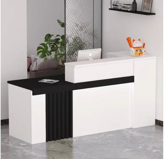 Reception desk Simple modern shop small beauty salon clothing shop milk tea shop bar Table cashier counter